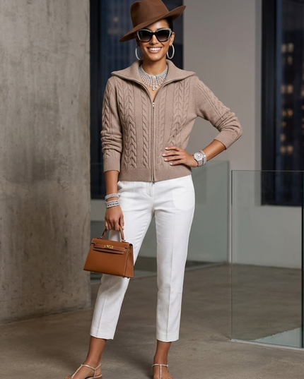Woman's Cardigan CENTRAL PARK New Collection FASHION CHIC - BYMANYC ® New York-0