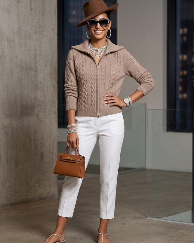 Woman's Cardigan CENTRAL PARK New Collection FASHION CHIC - BYMANYC ® New York-0