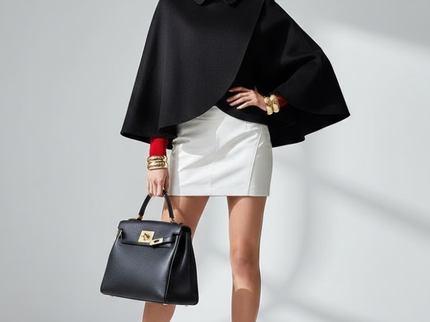 Damen Eco-Chic Cape-Jacke TRIBECA – New Eco-Fashion Collection