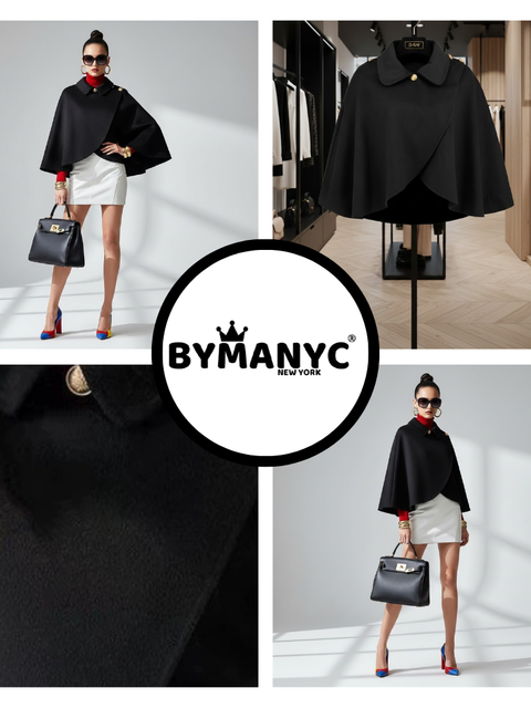 Damen Eco-Chic Cape-Jacke TRIBECA – New Eco-Fashion Collection