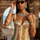 Women Strapless Floral Dress, IBIZA - BYMANYC ® New York-1