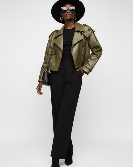 Women's Biker Jacket GREENWICH VILLAGE ECO FASHION BYMANYC ® New York