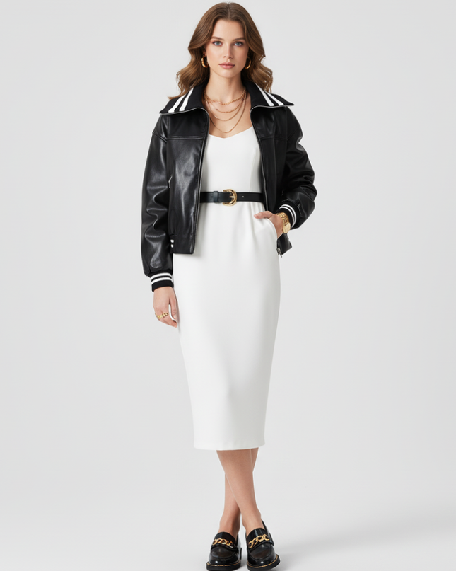 Women's Biker Jacket SOHO ECO FASHION BYMANYC ® New York-1