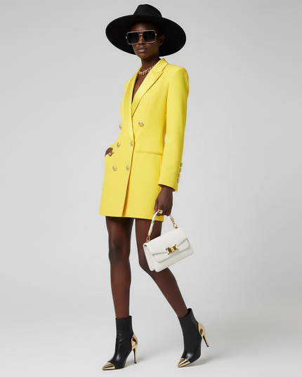 TRIBECA COUTURE Blazer-Kleid | Gelb