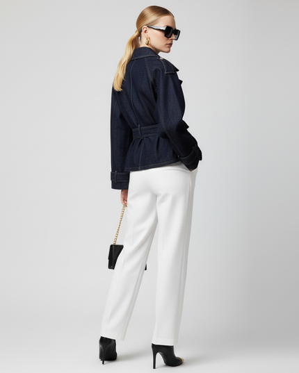 Women's Cropped Denim Jacket SOHO ECO FASHION BYMANYC ® New York