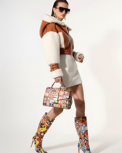 BYMANYC ® New York | Little Italy Shearling Aviator Jacket | Chocolate
