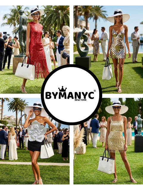 Women's Dress Sparkling Gold Sequin Fringe TRIBECA New Collection THE HAMPTONS