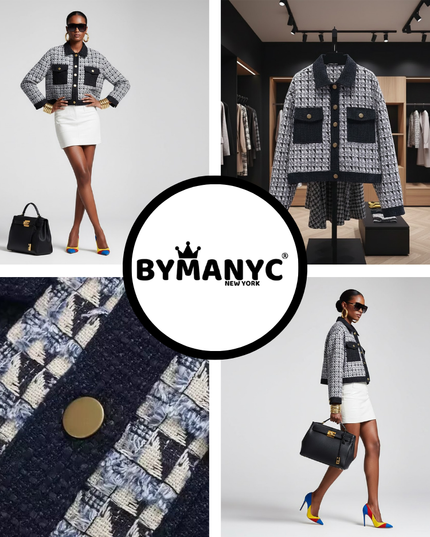 CHRYSLER Damen Eco-Jacke | Checkered | NYFW New Collection