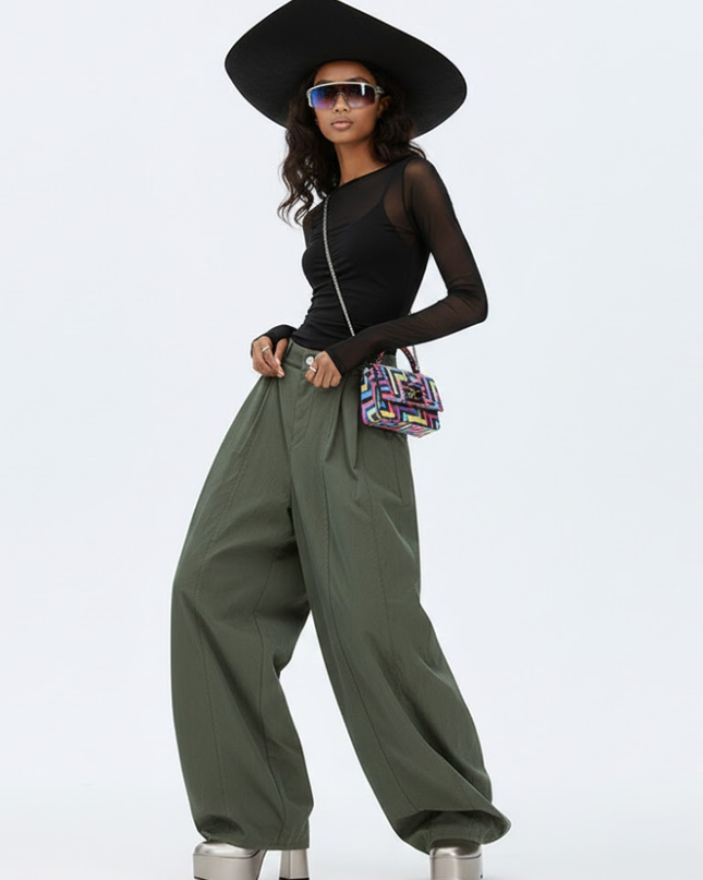 Women's Extra Wide Trousers BUSHWICK NYFW New Colecction BYMANYC ® New York-0