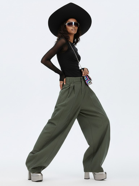 Women's Extra Wide Trousers BUSHWICK NYFW New Colecction BYMANYC ® New York-2