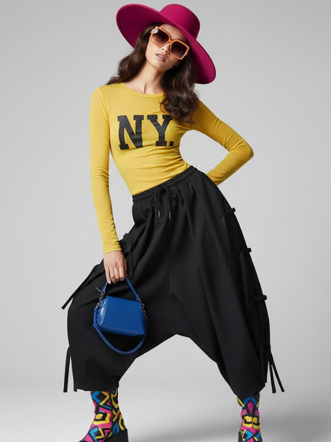 Women's Extra Wide Trousers FLATIRON NYFW New Colecction BYMANYC ® New York-2