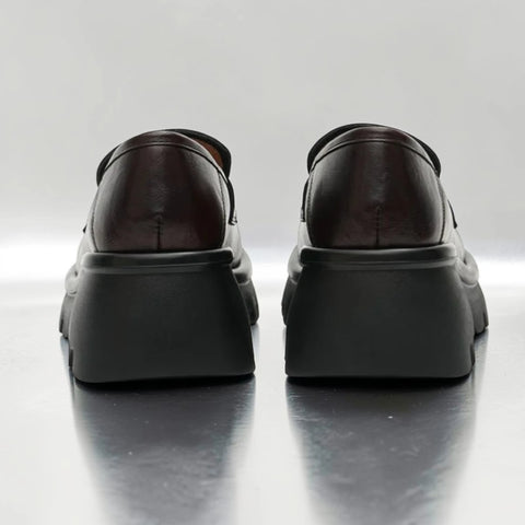 Chunky Heel Platform Loafers