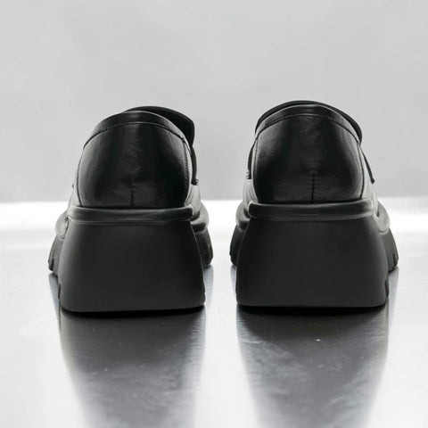 Chunky Heel Platform Loafers