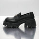 Chunky Heel Platform Loafers