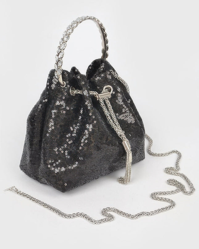 Women's Handbag Sequins Bucket Bag - NOHO - BYMANYC ® New York-1