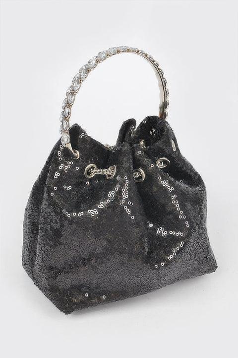 Women's Handbag Sequins Bucket Bag - NOHO - BYMANYC ® New York-3