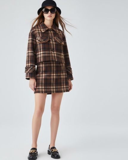 💟 NOHO Jacke & Rock Set | Plaid/Tartan | NYFW New Collection
