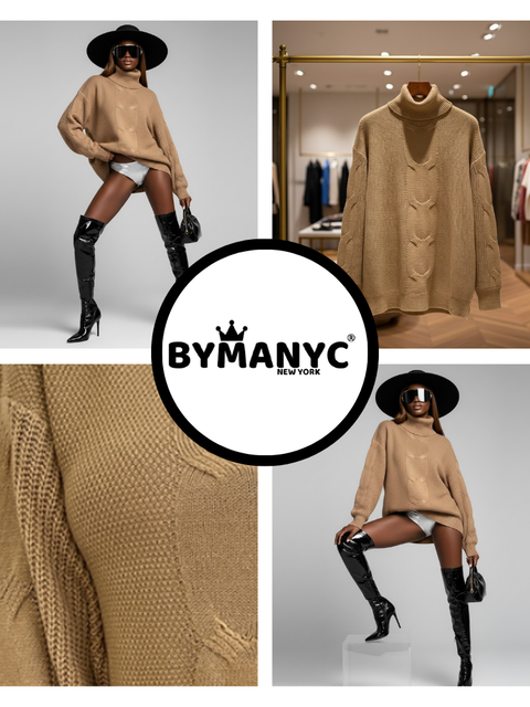 Women's Knit Sweater CENTRAL PARK NYFW New Colecction BYMANYC ® New York-3