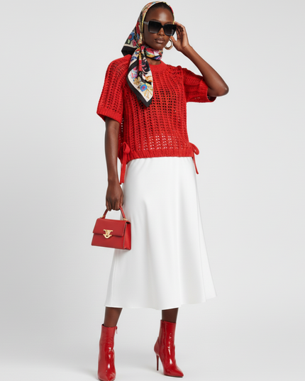 BYMANYC® New York | Knit Sweater LITTLE ITALY Eco Couture | Red