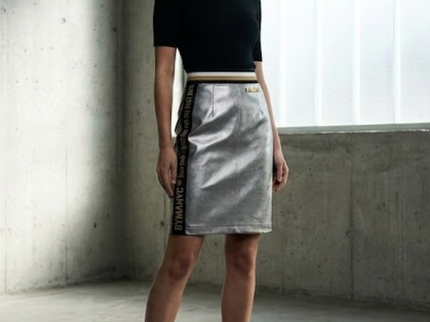 Damen Limited Edition UPPER EAST SIDE Midi-Rock | GARMENT DISTRICT Kollektion | BYMANYC ® New York