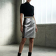 Damen Limited Edition UPPER EAST SIDE Midi-Rock | GARMENT DISTRICT Kollektion | BYMANYC ® New York