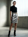 Upper East Side Midi-Rock | Garment District Kollektion | Silber | Limited Edition