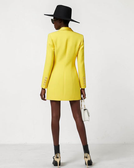 TRIBECA COUTURE Blazer-Kleid | Gelb