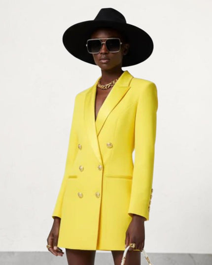 TRIBECA COUTURE Blazer-Kleid | Gelb