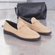 Caetê Kalbsleder-Loafer Beige
