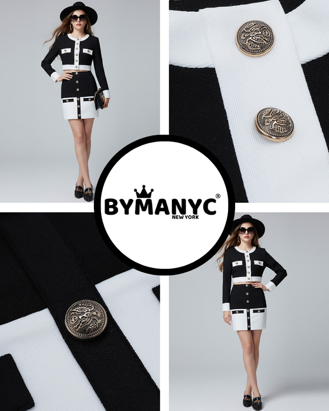 Women's Skirt and Jacket Set TRIBECA NYFW New Colecction BYMANYC ® New York-1
