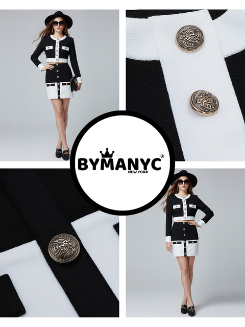 Women's Skirt and Jacket Set TRIBECA NYFW New Colecction BYMANYC ® New York-1