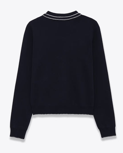 BYMANYC ® New York | Gramercy Polo Sweater | Navy Blue