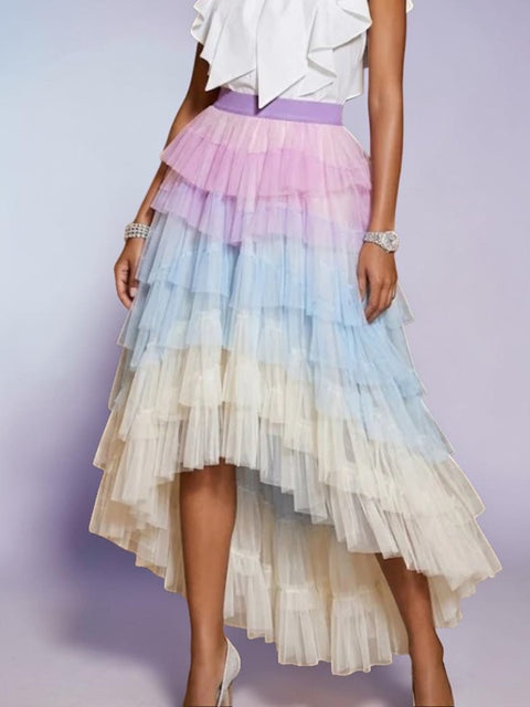 Damen Tricolor Tüllrock Montmartre – Neue Kollektion Paris Le Marais