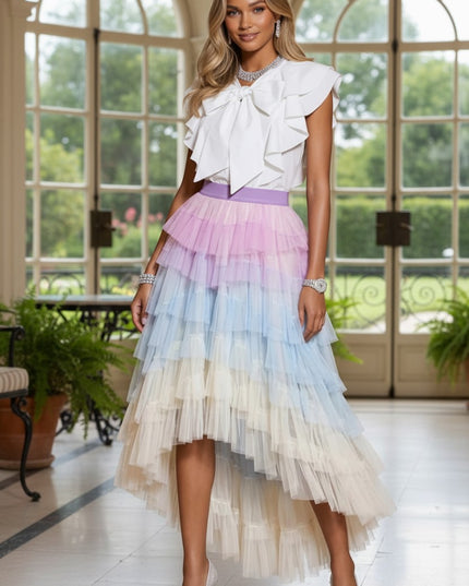Damen Tricolor Tüllrock Montmartre – Neue Kollektion Paris Le Marais