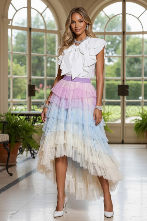 Damen Tricolor Tüllrock Montmartre – Neue Kollektion Paris Le Marais