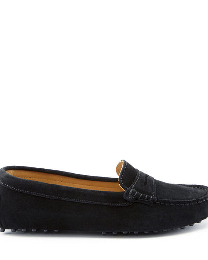 Hugs & Co. Penny Driving Loafers – Schwarz Wildleder