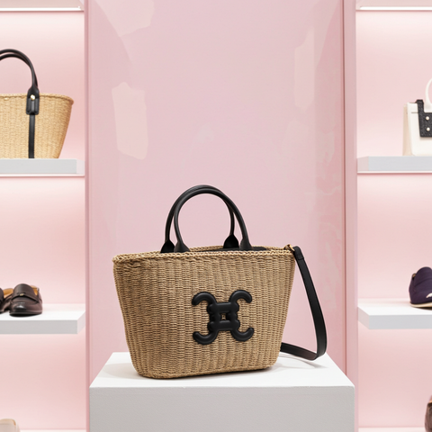 CC-Logo-Baumwolltasche Vimoda mit trendigem Kettenschulterriemen für stilbewusste Frauen