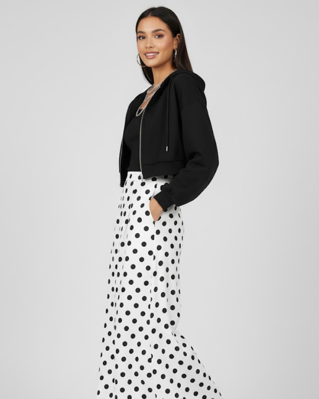 Zip-Up Cropped Hoodie | Brooklyn - BYMANYC ® New York-0