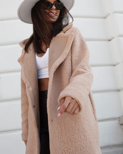 LA BALANCIA | TEDDY Mantel | Beige