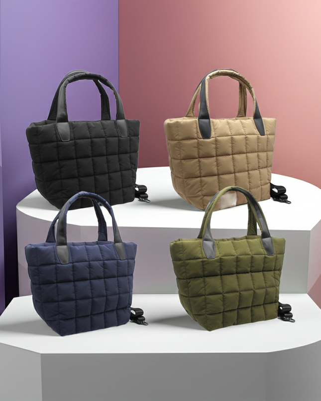Grand sac fourre-tout matelassé