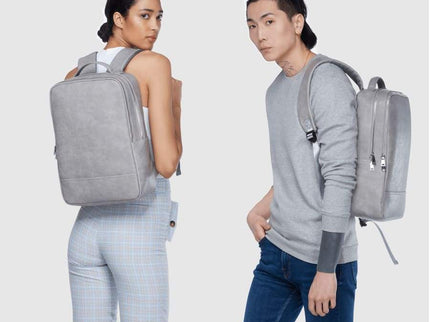 Acacia Grey Vegan Laptop Backpack