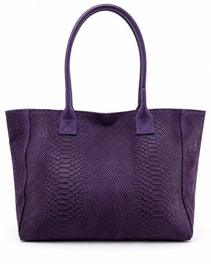 ZEEN | LOLA Schultertasche | Python-Prägung | Lila