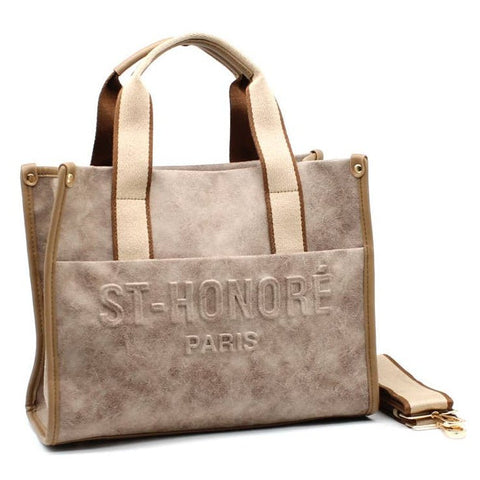 Geprägte strukturierte Tasche ST - HONORÉ Paris - ModeEcho
