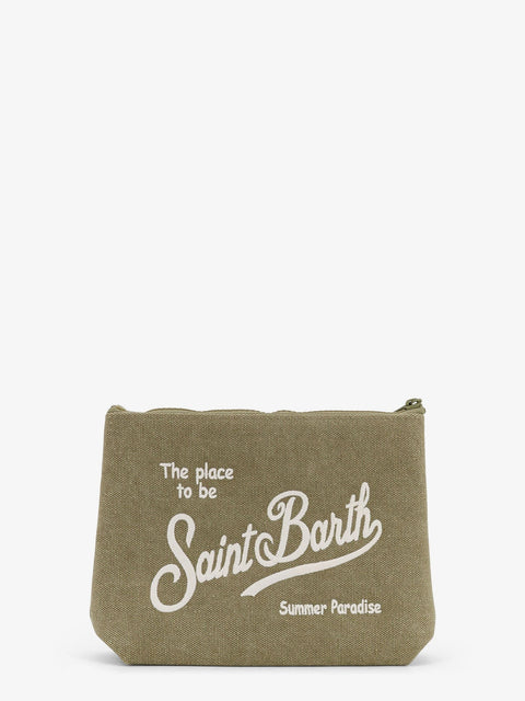 Aline canvas clutch
