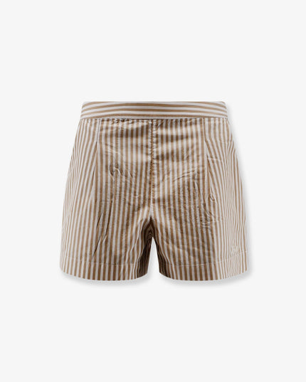 Amani cotton Bermuda shorts with striped pattern