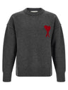 AMI Paris | Ami de Coeur Wollpullover | Grau | Herren