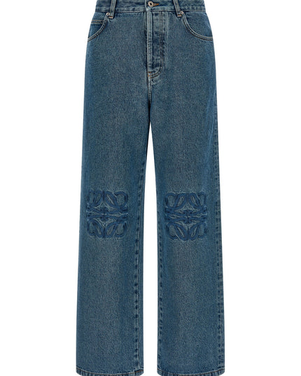 Loewe | Anagram Jeans mit Stickerei | Blau | Herren
