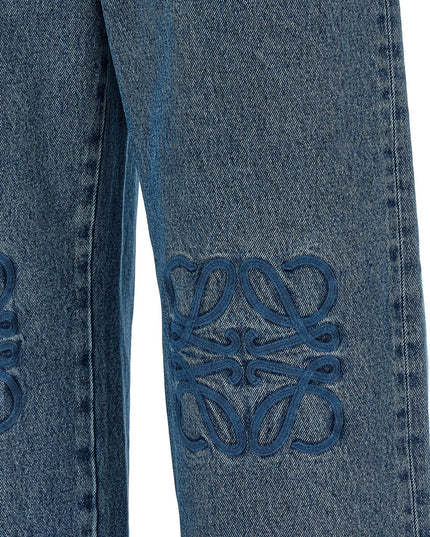 Loewe | Anagram Jeans mit Stickerei | Blau | Herren