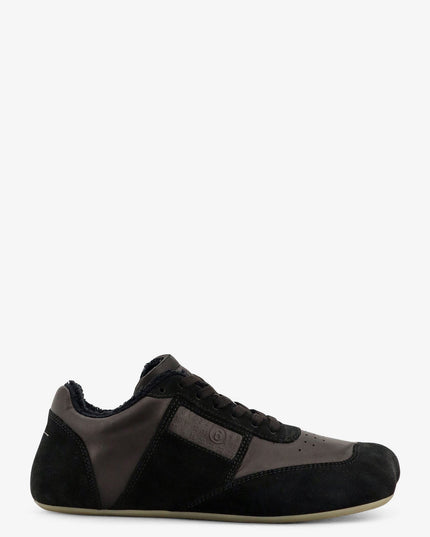Anatomic suede and leather sneakers
