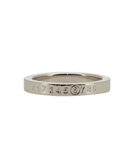ANELLO CON LOGO "NUMERIC MINIMAL SIGNATURE" SLIM